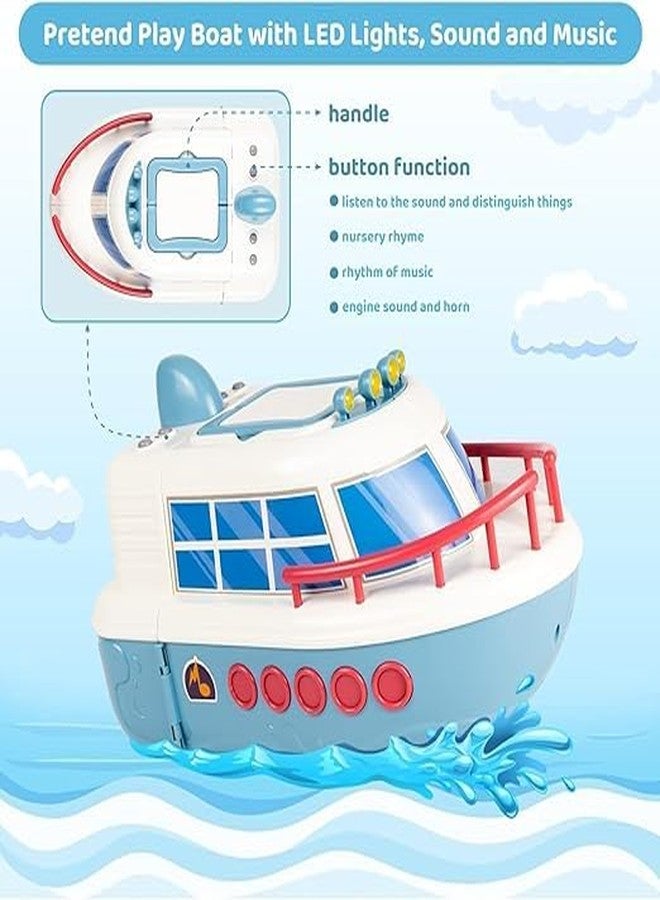 SKYBUCKET dollouse Boat Play Set, New Deforming Kidsoy Ship with Sound, Lights, dollnd Accessories for Disco Stage, Little People Pretend Play Birthday Gift Toys for Girls nd Boys to 8+ Year - Image 2